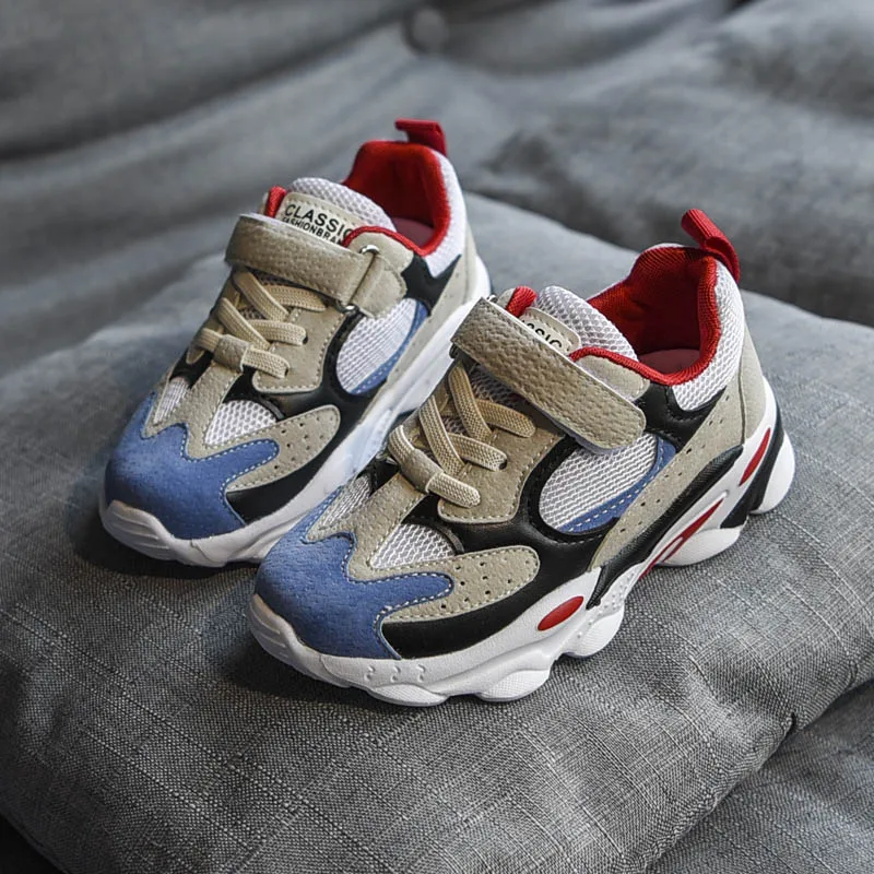 

KissMud 2019 Kids Autumn New Sports Shoes Baby Girls Fashion Casual Running Shoes Boys Mesh Breathable Soft Brand Sneakers