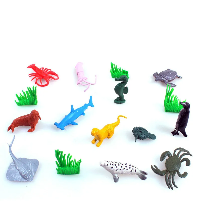 

Mini 12pcs/set Plastic Marine Animal Model Toy Figure Ocean Creatures Dolphin Kids Toy Best Model Gift For Children Kids