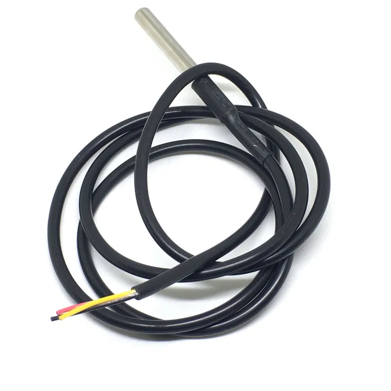 Stainless steel waterproof package type DS18b20 temperature probe temperature sensor 18B20 1 metre (3)