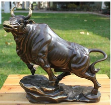 Copper Brass CHINESE crafts decor ation Asian bir 006991 12 China Bronze Copper Art Decoration Sculpture Lucky Bull Cow