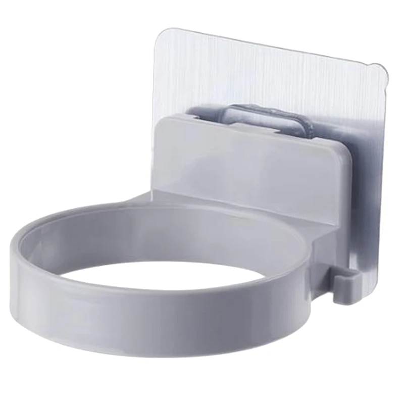 1 шт. инновационный настенный фен для ванной комнаты полка для хранения Фен держатель для фен - Цвет: gray