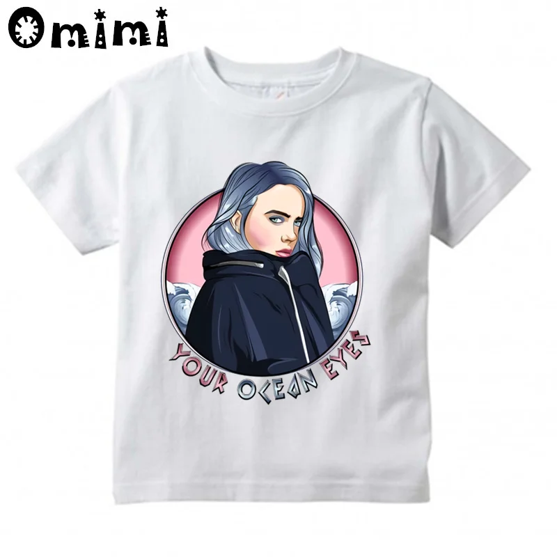 

Billie Eilish T Shirt Boys Girls Hip Pop Streetwear Casual Short Sleeve Cool Tshirt Kids Funny Graphic Tees Tops clothes,HKP4569