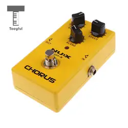 Tooyful прочная винтажная гитара бас электрический хор Эффект Педали Алюминиевые аналоговые эффекты желтый CH-3