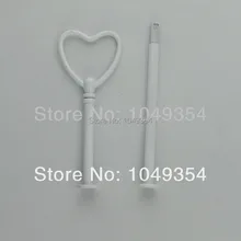 Свадьбы, семейные посиделки, 2 яруса Белый центр торта Любви День рождения partyv помадка украшения инструменты