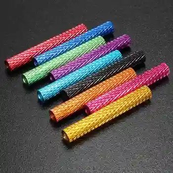 

SULEVE New 10Pcs/Set M3AS9 M3 40mm Aluminum Alloy Knurled Standoff Anodized Spacer Multi-color colourful Red Pink Purple Blue
