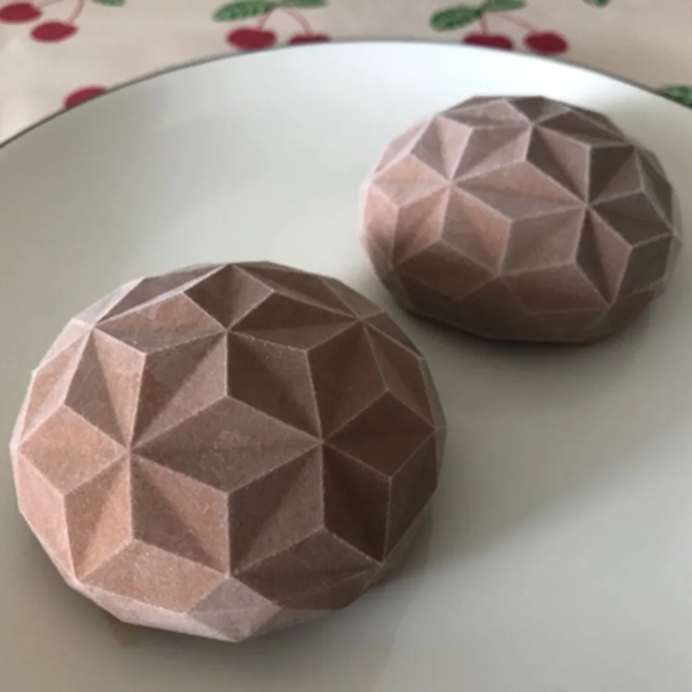 3D алмаз Форма силиконовая форма для выпечки с антипригарным покрытием DIY выпечка для десерта, шоколада прессформы инструмент для украшения торта