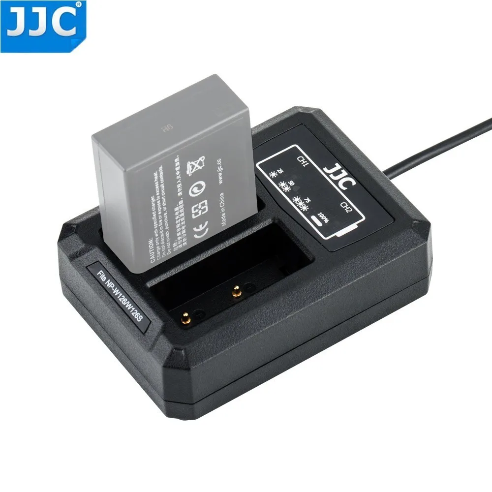 JJC USB зарядное устройство для путешествий с двумя аккумуляторами Fuji Fujifilm|Зарядные