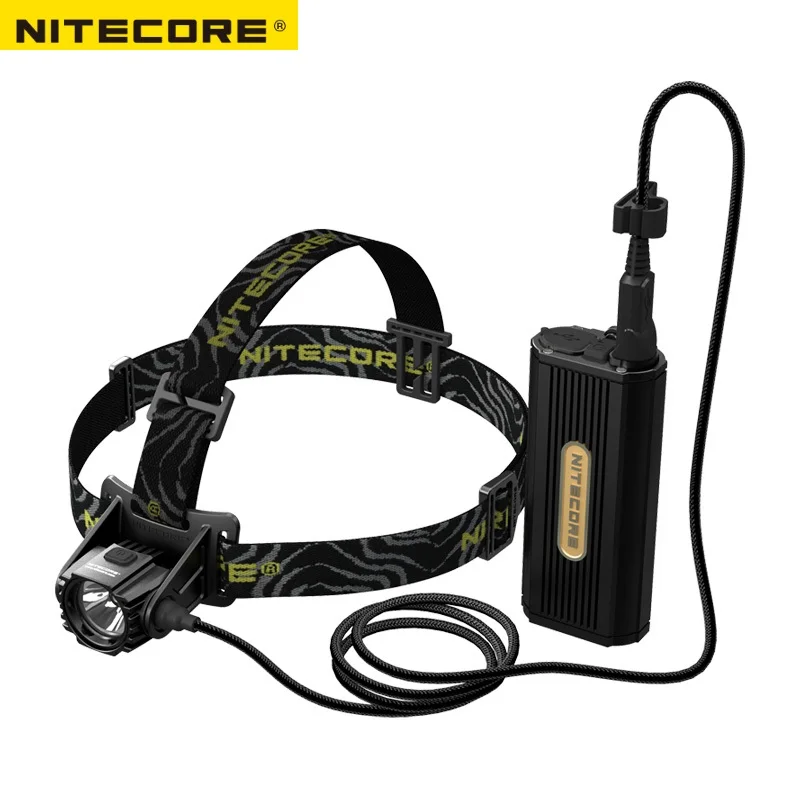 

NITECORE HC70 1000 Lumens Rechargeable Cave Exploring Headlamp +External Battery Pack Waterproof Light Travel Free Shipping