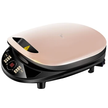 

LK1784 Double-side Hover Electric Baking Pan Auto Preheat Crepe Maker Non-stick Microcomputer Control Frying Pan 1500W Pink