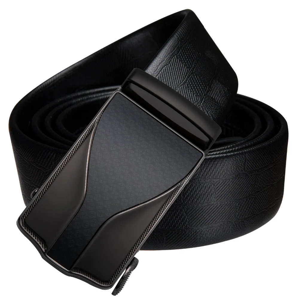 

Barry.Wang Top Quality Leather Belt Men Male Genuine Leather Buckles For Men Automatic Buckle Fashion Designer Luxury DK-2012