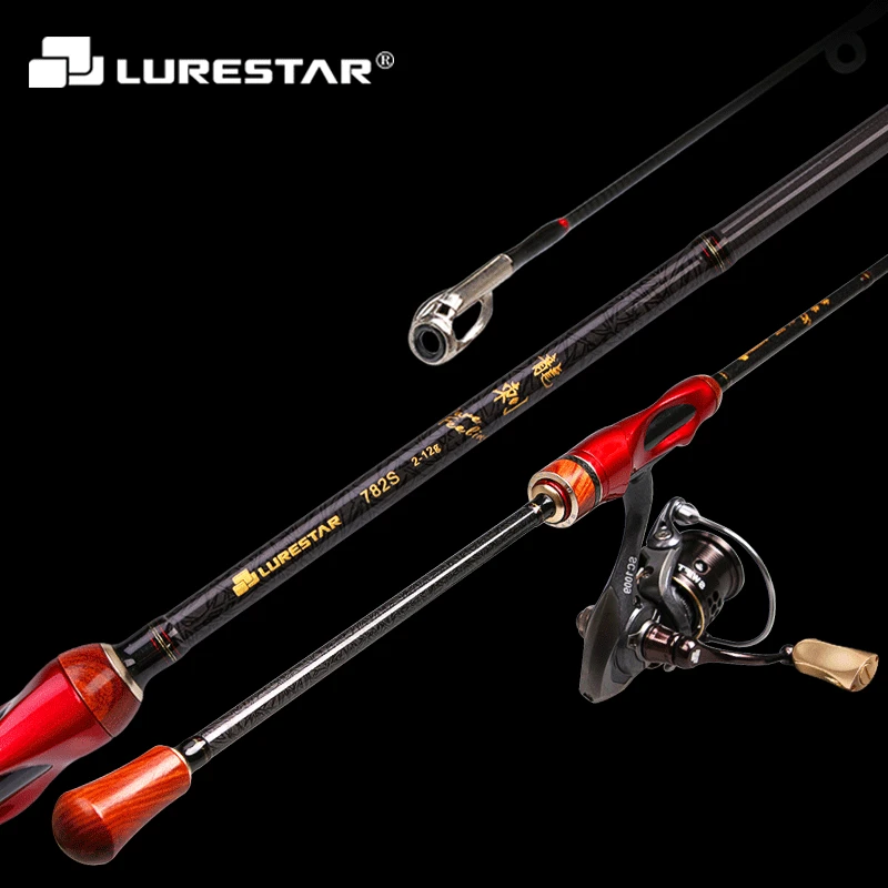 

Lurestar 2.33m 2.4m L Power Fast Action High Carbon Lure Fishing Rod Fuji Part Spinning Rod