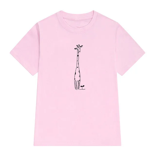 

NEW Giraffe print T-Shirt for women Cute Gift animal lover Graphic Tees Hipster Tumblr Gifts Dropshipping