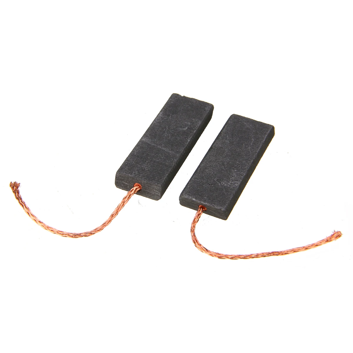 2Pcs Washing Machine Motor Carbon Brush 5x13.5x39mm with 70mm Length Lead For Washing Machine Black
