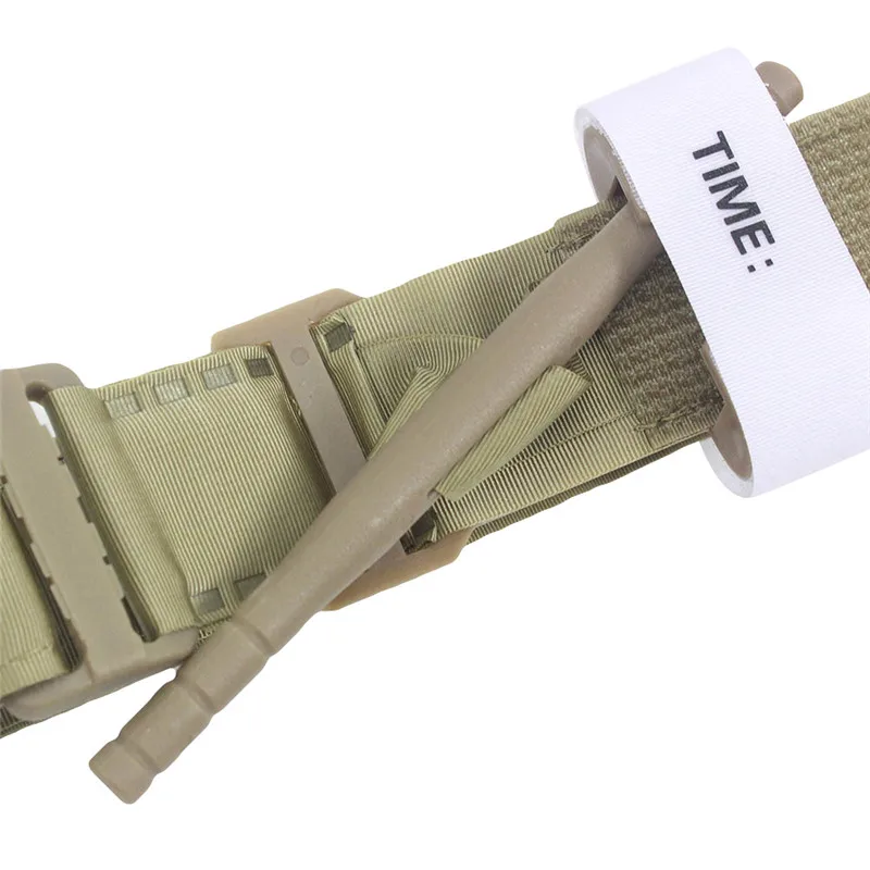 Quick One Hand First Aid Medical Military Portable Outdoor Tactical Emergency Tourniquet Strap Equipment Slow Release Buckle