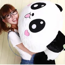 Милое плюшевое животное панда Лежащая Подушка-панда около 27 дюймов плюшевая игрушка 70 см игрушечная панда Подушка wp2610