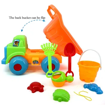 

New Beach car play sand hourglass shovel bucket beach toys suit large baby playing in the water toys