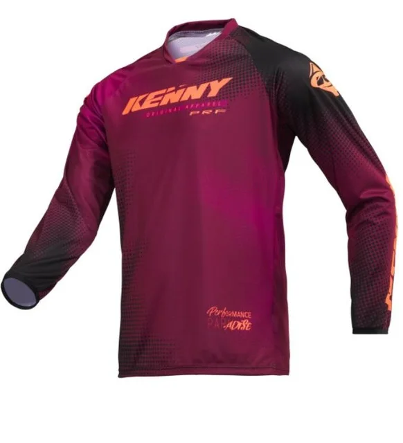 Kenny moto Jersey DH MX BMX, горный велосипед fo moto Jersey/moto cross ATV беговые гонки мото дышащая мужская рубашка - Цвет: Слоновая кость