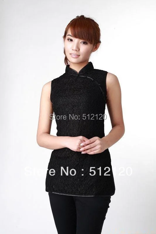 Shanghai Story new sale high quality chinese traditional clothing cheongsam top woman Lace Sleeveless cheongsam top