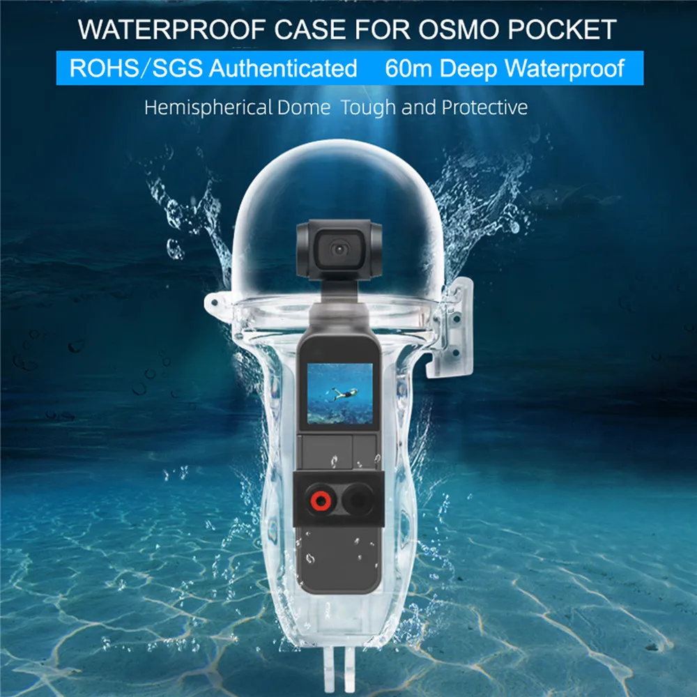 

Deputy factory DJI OSMO Pocket Waterproof Case Sport Camera F60m Diving House Protective Shell for DJI OSMO Pocket Accessories