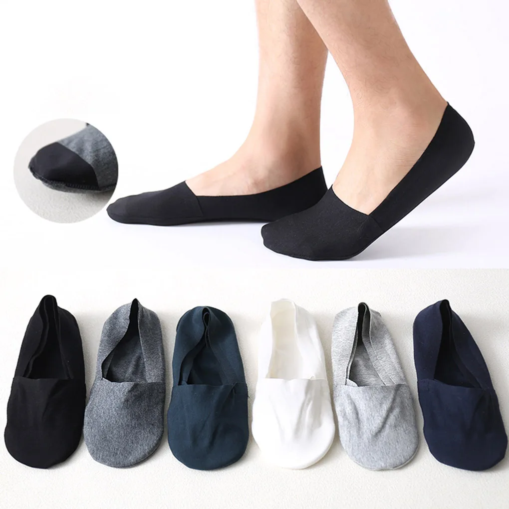 

10 Pair Woman Cotton Liner Loafer Socks Non-Slip Summer Low Cut invisible Boat Socks Random Color