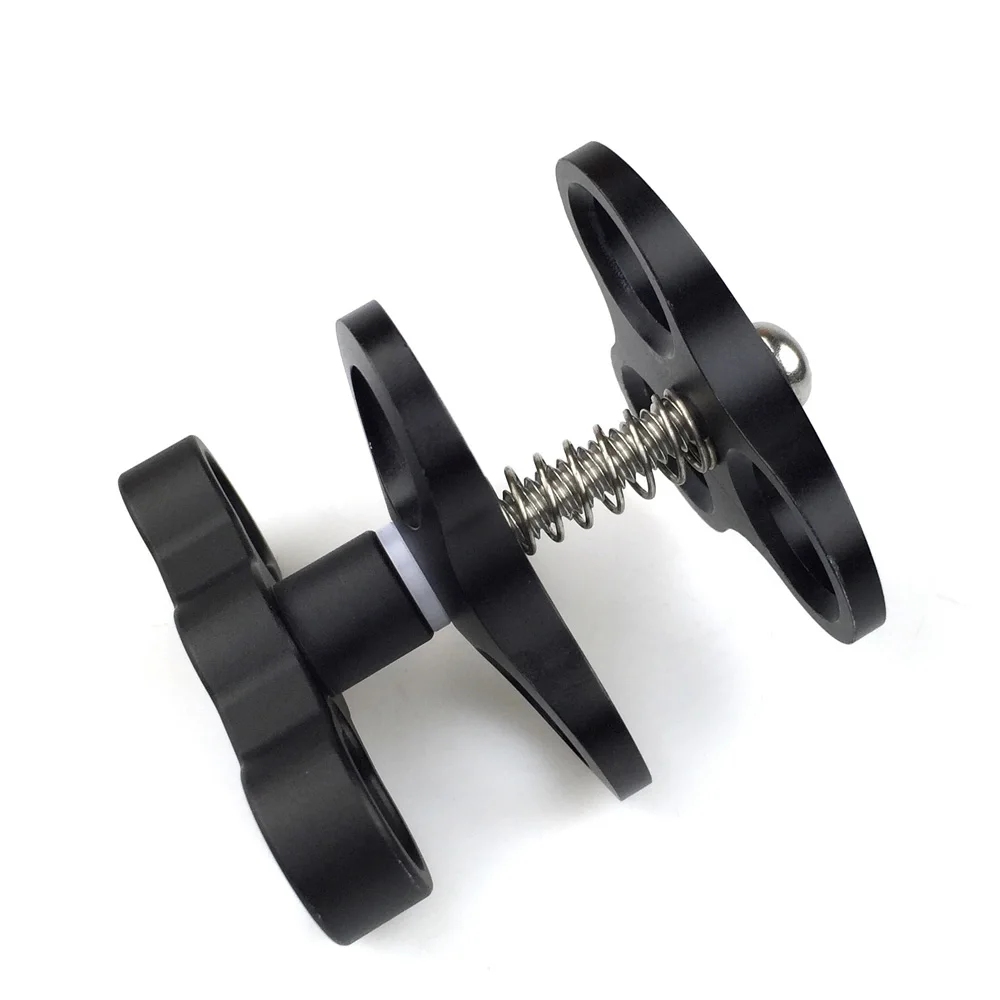 Aluminum Alloy Ball Clamp for Camera Arm System Underwater Grip Dual Ball Arm Firmly Diving Essential Accessory Triple Hole