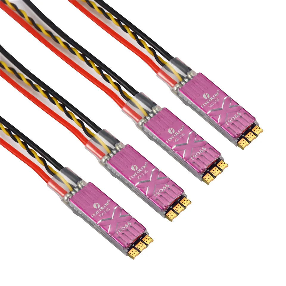 Flycolor X Cross 36A ESC blheli _ 32 бит 3 5S Lipo Brushless DShot1200 w/Телеметрия для 170 330 мм радиоуправляемых