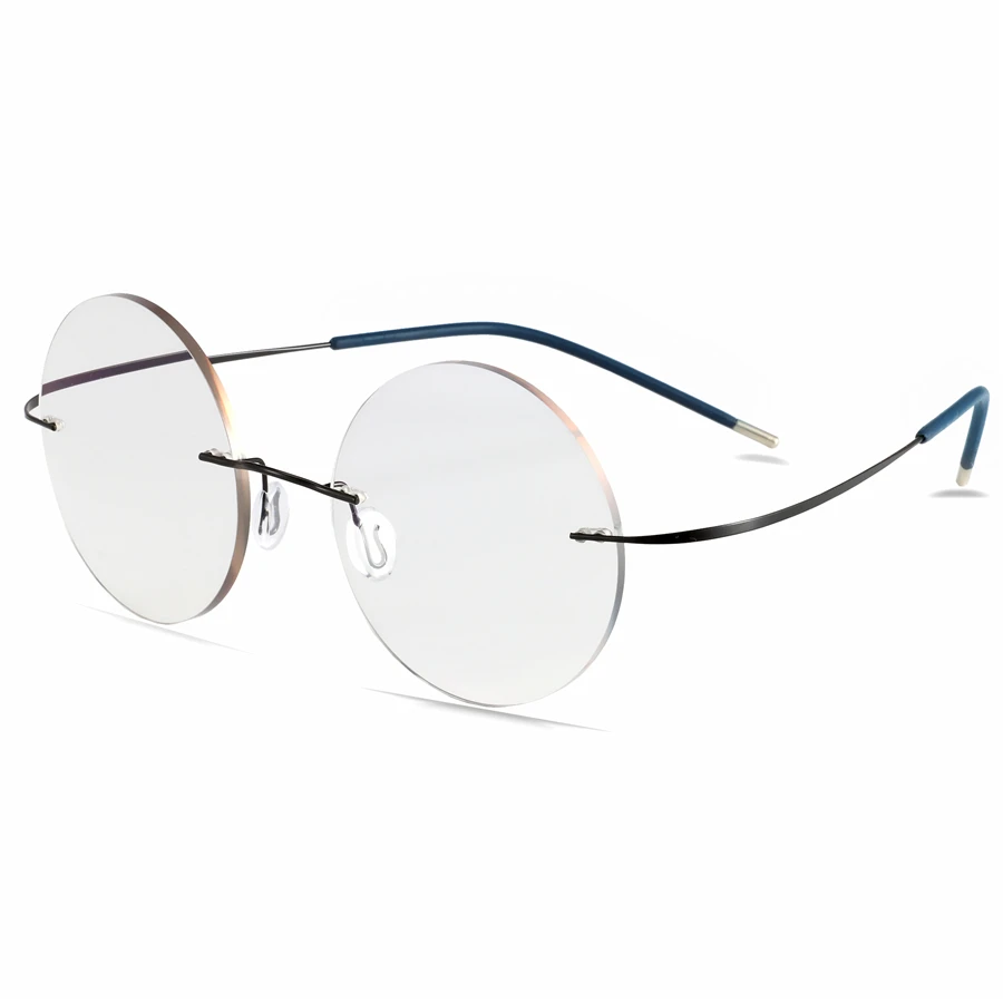 Близорукость Солнцезащитные очки фотохромные очки для чтения женские сверхлегкие круглые корейские очки оправа мужские титановые очки