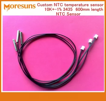 

Fast Free Ship 5pcs/lot Custom NTC temperature sensor 10K+-1% 3435 600mm length NTC Sensor