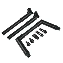 Черный " Rise 1,25" Frisco Apes руль для мотоцикла Harley FLST FXST Sportster XL Dyna Forty-Eight