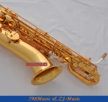 Support Professional Gold Baritone Saxophone Sax High F# W/Leather Case-Abalone Buttons