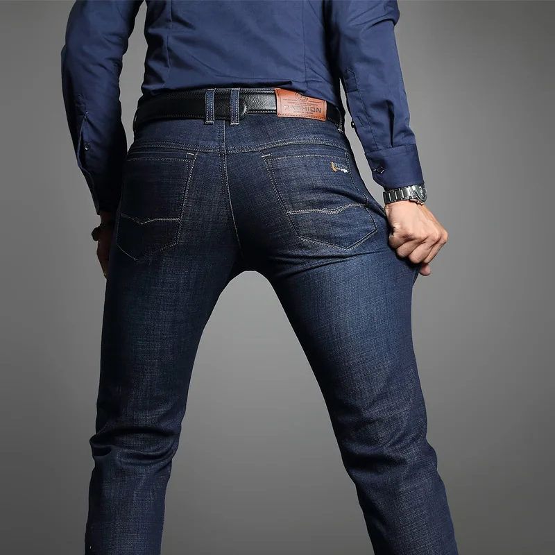 Vomint мужские повседневные брюки мужские повседневные четыре сезона джинсовые хлопковые свободные рабочие брюки джинсы
