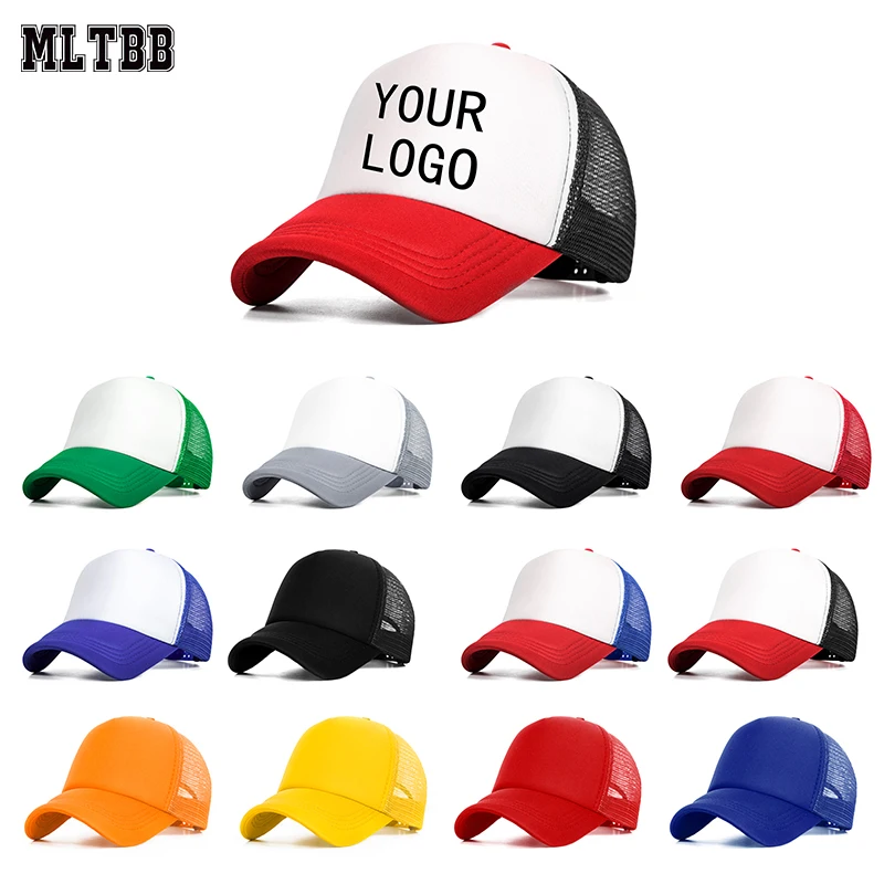 

MLTBB Custom Baseball Cap Text Free Logo Photo Embroidery Print Men Female Adult Snapback Personality Hat Solid Color Free Ship