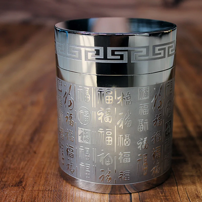 

EDC Pure titanium sealed tea cans medicinal storage tank sealed storage box large capacity sealed Equipment Outdoor Camping Tool