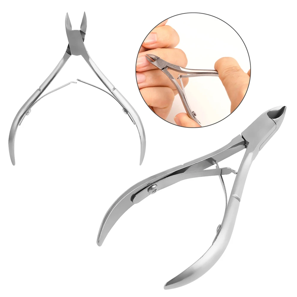 1Pcs Nail Art Cuticle Scissors Clipper Manicure Pedicure Nipper Tool Stainless Steel Cuticle Cutter Dead Skin Remover Nail Care