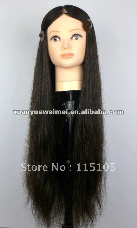 fashion training mannequin head with long human hair|mannequin made| mannequin head hairmannequin wig - AliExpress
