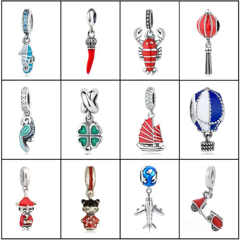 

2018 New Pendant Charm Fits Original Charm Bracelet 925 Sterling Silver DIY Jewelry for wmen