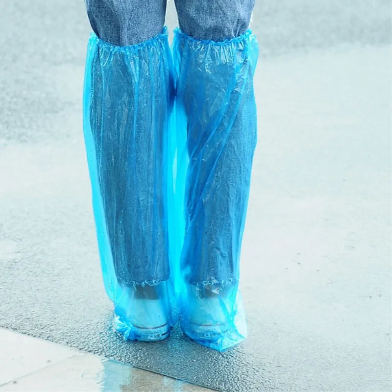 10Pairs/lot Outdoor Rainy Waterproof Shoes Covers Rainy Motorcycle Riding Disposable Rain Shoe Covers Women Men Kids Rain Boots