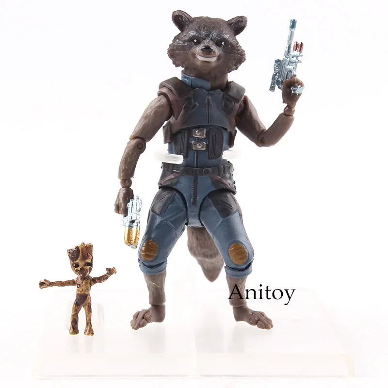 SHF S.H.Figuarts Rocket Raccoon and Tree Man Figure PVC Marvel Action