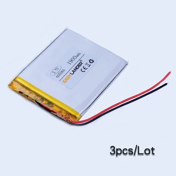 

3pcs/Lot 605060 3.7V 1900mAh Rechargeable li-Polymer Li-ion Battery For DVD PDA DVR speaker MP5 GPS Tablet PC Digital Products