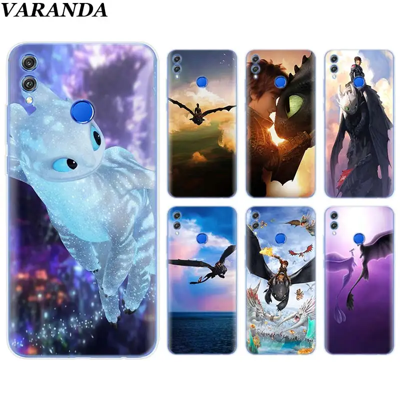 

Toothless Train Your Dragon Silicone Soft Case for Huawei Honor 8X 8C 8S 8A 9 10 Lite 20i View 20 Y6 Y7 Y9 2019 Case Coque