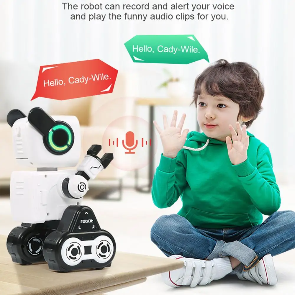 Programmable RC Robot Mini Smart Robot Remote Control Toys Touch Voice Control Sing Dance Built-in Coin Bank Kids Toy Gift