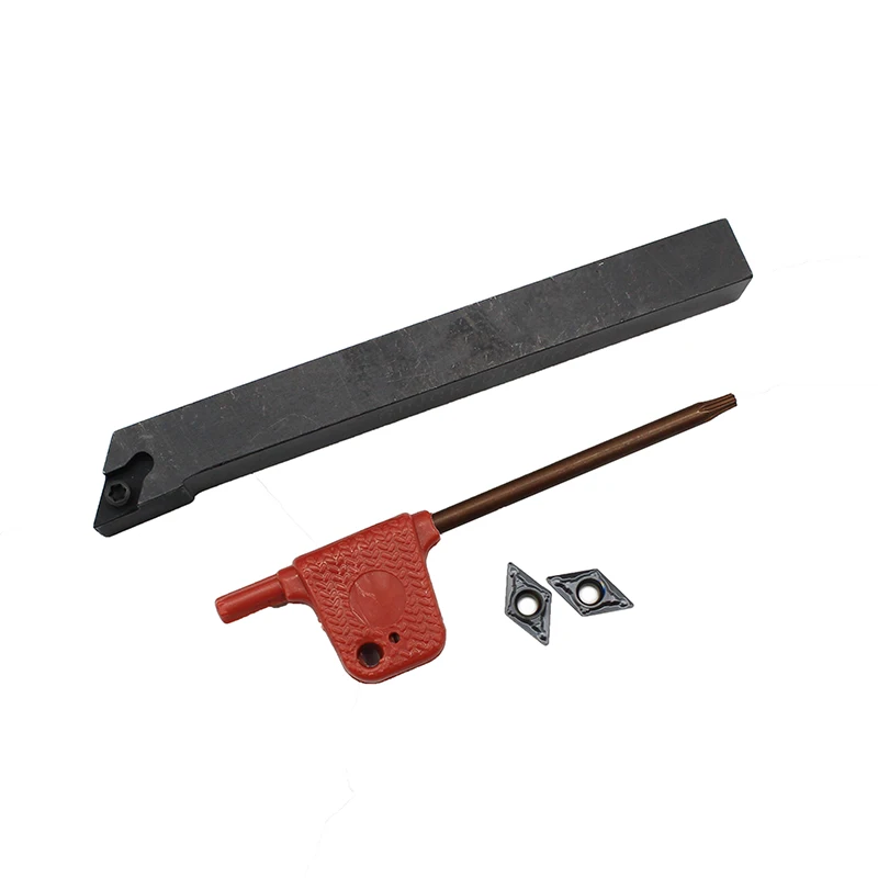 DCMT070204 MV LF6018 10 шт. + 1 SDJCR1010H07 твердосплавная вставка для токарного станка с ЧПУ