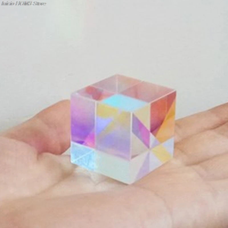 

Colorful Combiner Splitter Cross Dichroic Cube RGB Prism Optical Glass Triangular Prism for Teaching Light Spectrum Physics 20m