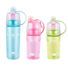 

400ml Outdoor Sport Spray Water Bottle Creative Water Bottles Cycling BicyclPortable Fitness Kettle Climbing Drink Water Bottle