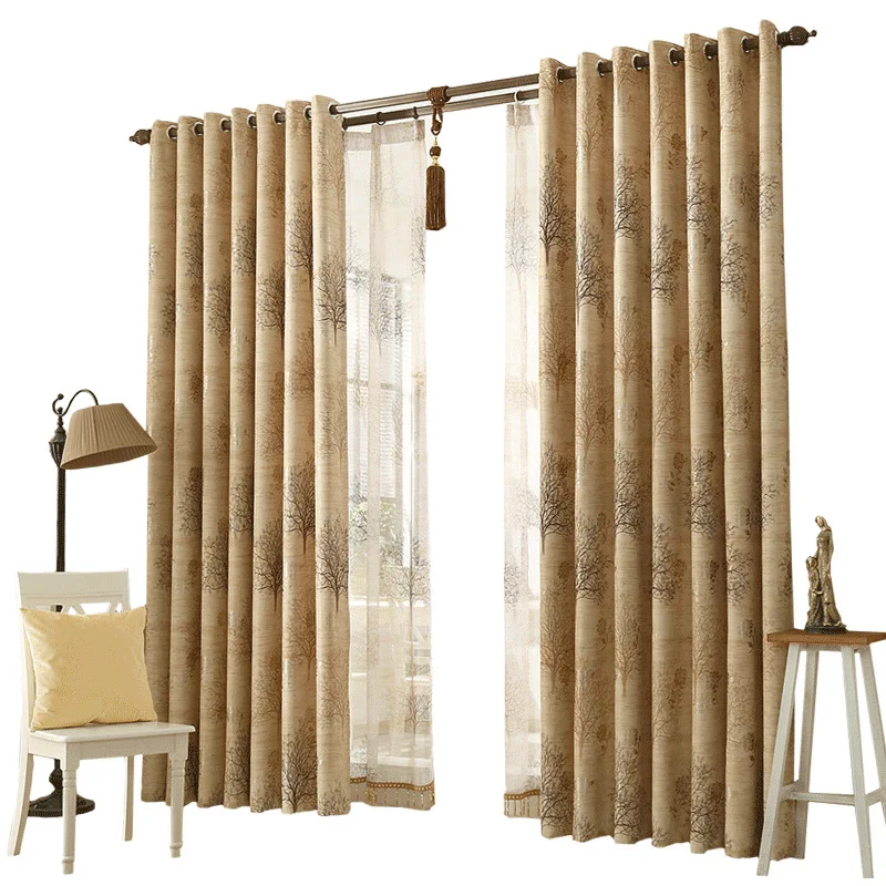 Modern Luxury Printed Curtain For Living Room Bedroom Kitchen Decoration Modern Blackout Home Decorative Curtains Drapes