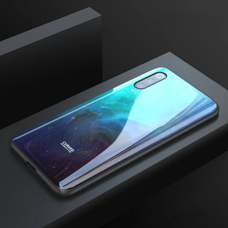 Для Xiaomi mi 9 чехол 6D изогнутая жесткая задняя крышка из закаленного стекла для Xiaomi mi 9 чехол s силиконовый бампер для Xiao mi 9 6,39"