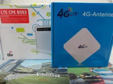 Комплект ofUnlocked Huawei B593s-22 150 м 4 г LTE FDD TDD WLAN CPE беспроводной маршрутизатор и двойной 35dBi антенны 3 г и 4 г