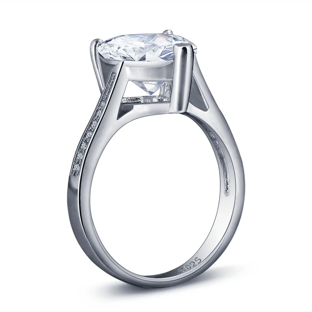 Romantic Heart Shape 925 Sterling Silver Ring Luxurious Engagement Women Ring Wedding Accessories (JewelOra RI102025)