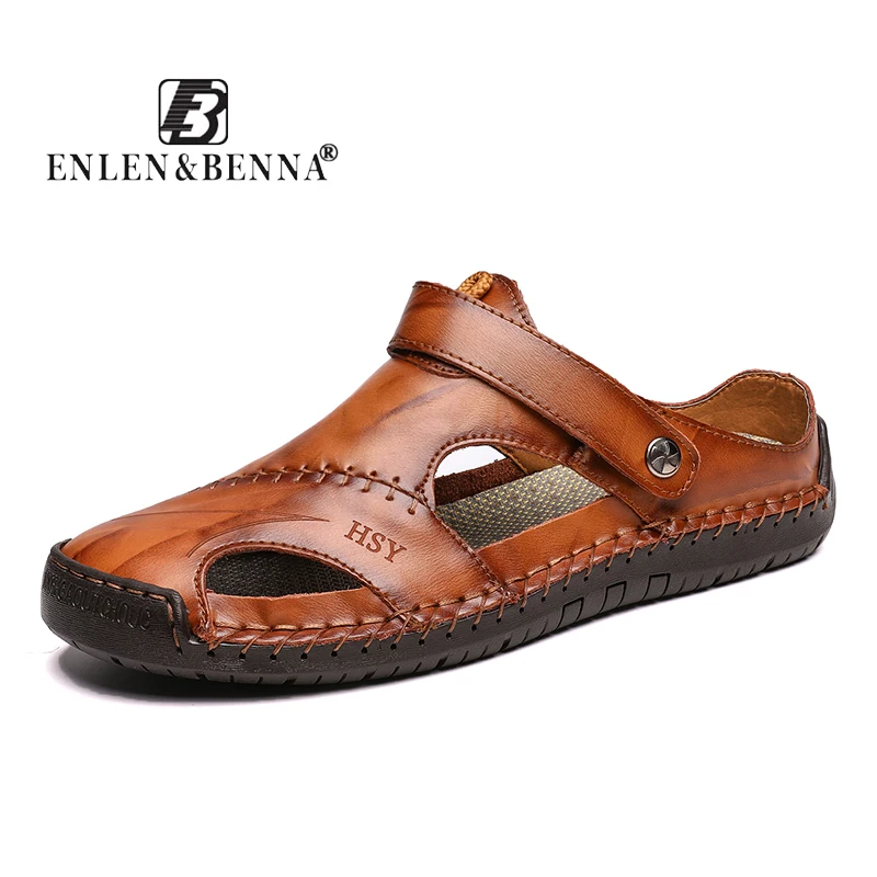 

Summer Sandals Men's Outdoor Sports Beach Shoes genuine leather Non-slip Lightweight Men's Shoes Beach Sandals Men Summer Shoes