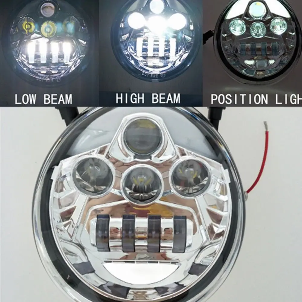 2018 Motorcycle Aluminum Headlight For Harley V Rod VROD VRSCA VRSC Headlight For VRSCV-ROD LED Headlamp (1)